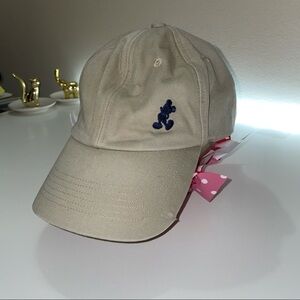 Walt Disney World Hat Mickey Mouse Embroidered Khaki Baseball Dad Cap Front Bill
